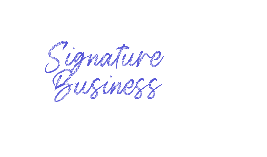 Signature Business Font Download