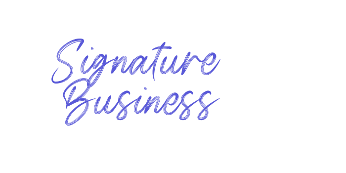 Signature Business Font Download