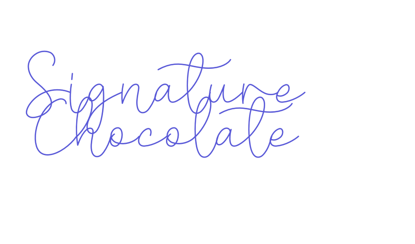 Signature Chocolate Font Download