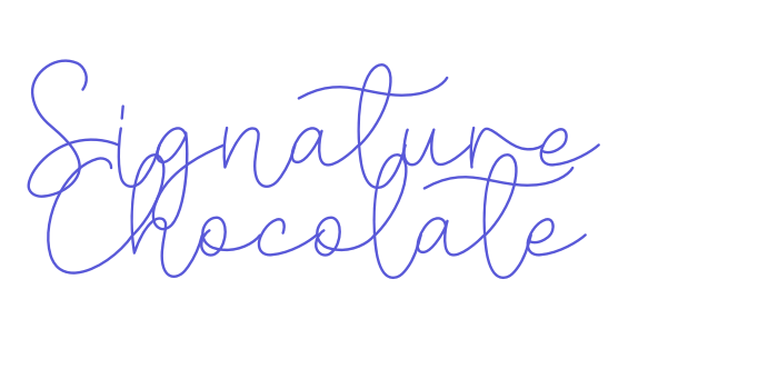 Signature Chocolate Font Download