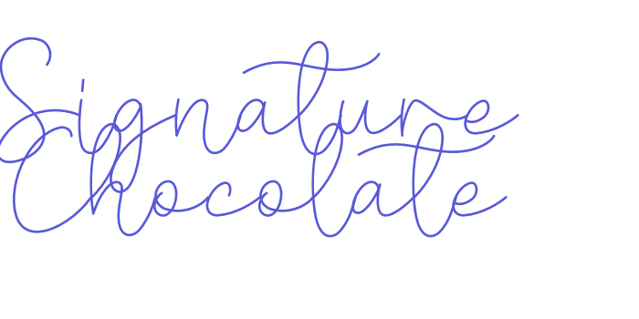 Signature Chocolate Font