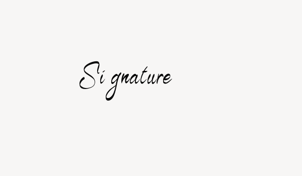 Signature Font