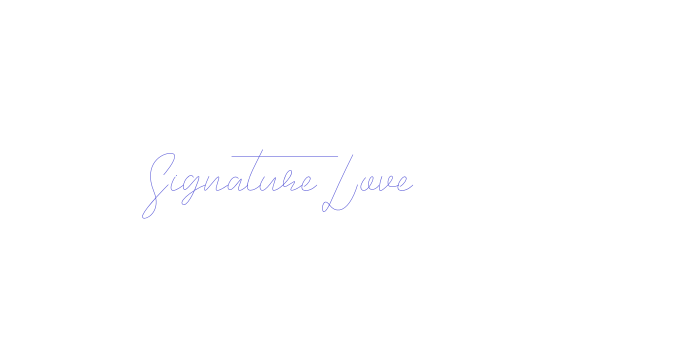 Signature Love Font Download