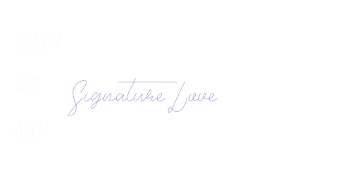 Signature Love-font-download