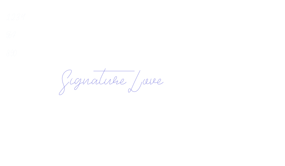 Signature Love-font-download