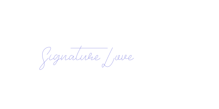 Signature Love Font