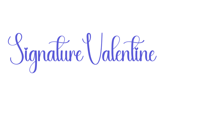 Signature Valentine Font Download