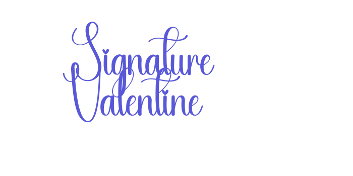 Signature Valentine Font Download