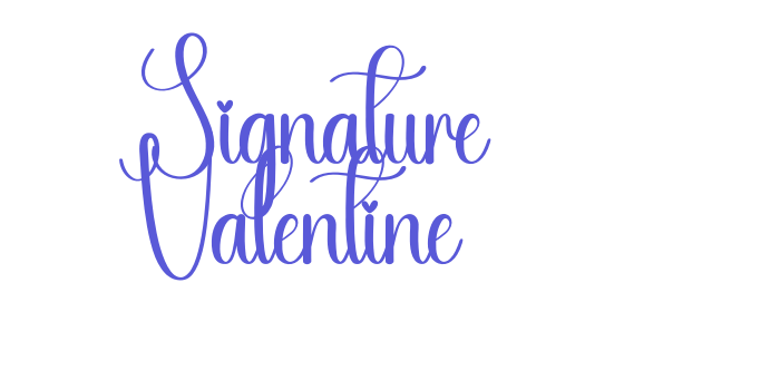 Signature Valentine Font