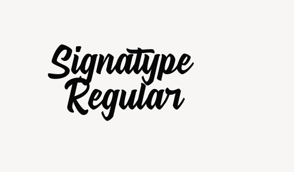 Signatype Regular Font