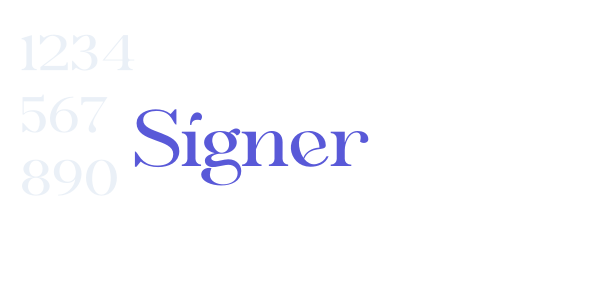 Signer font free