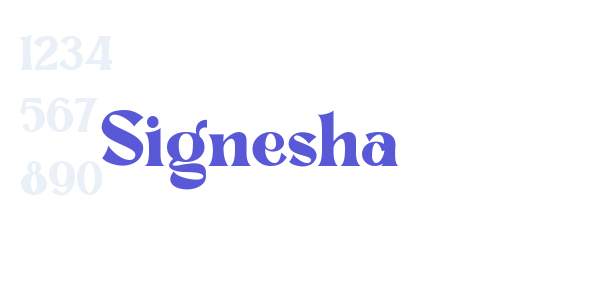 Signesha font free