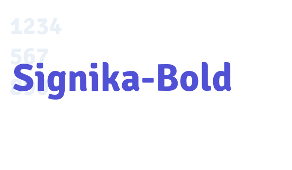 Signika-Bold font download