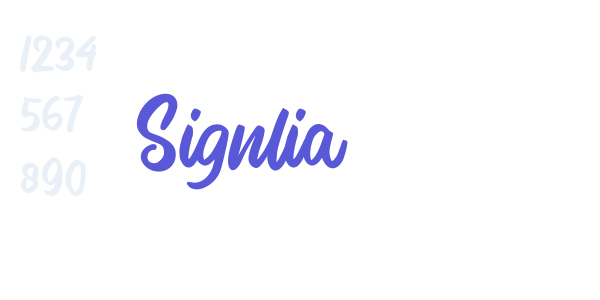 Signlia font free