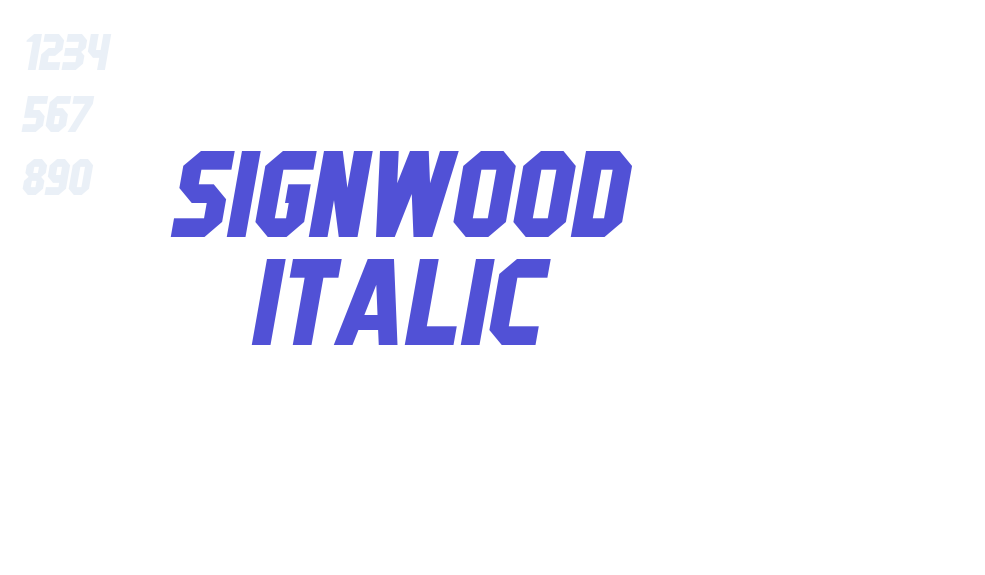 Signwood Italic-font-download