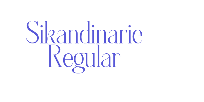 Sikandinarie Regular Font Download