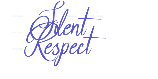 Silent Respect font free