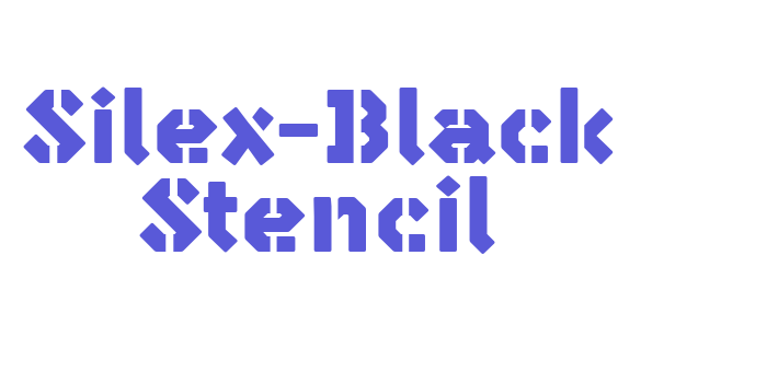 Silex-Black Stencil Font Download