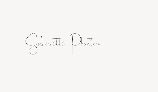 Silhouette Phantom Font