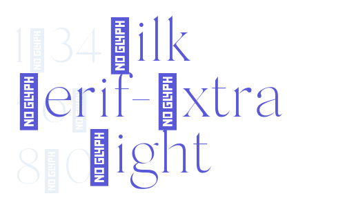 Silk Serif-Extra Light Font Download