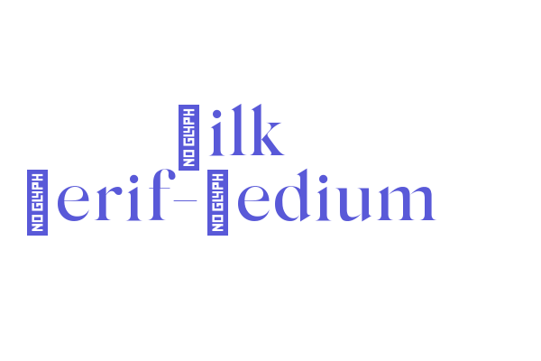 Silk Serif-Medium Font