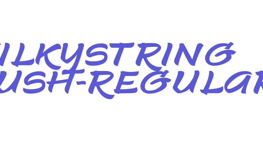 Silkystring Brush-Regular Font Download