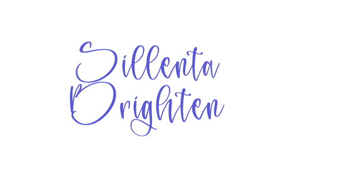 Sillenta Brighten Font Download