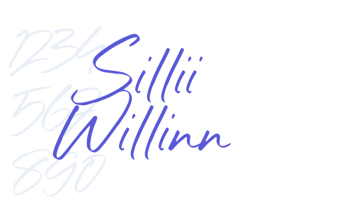 Sillii Willinn Font