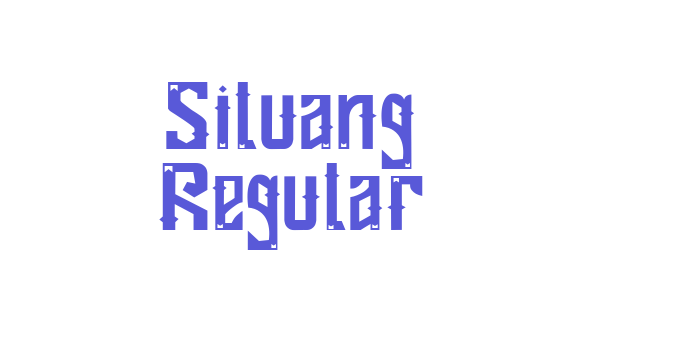 Siluang Regular Font Download