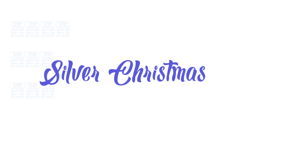 Silver Christmas font