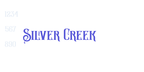 Silver Creek font free