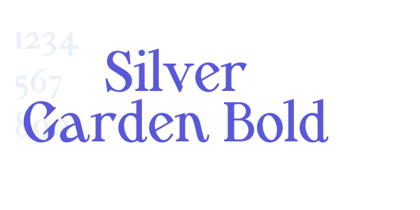 Silver Garden Bold font free