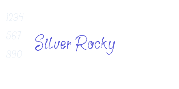 Silver Rocky font