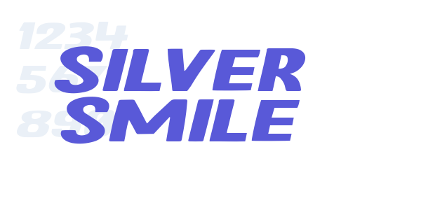 Silver Smile font free