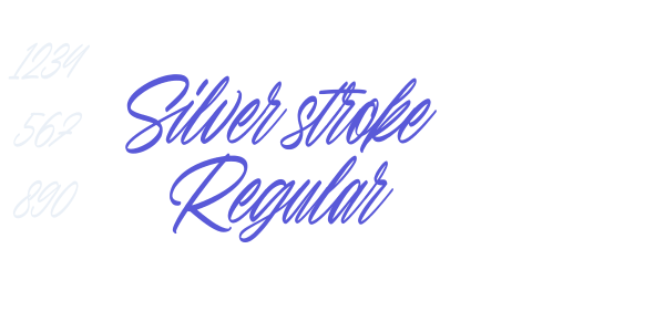 Silver stroke Regular font free