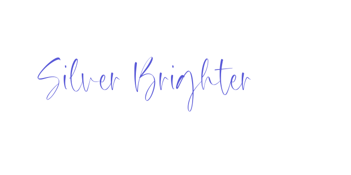 Silver Brighter Font