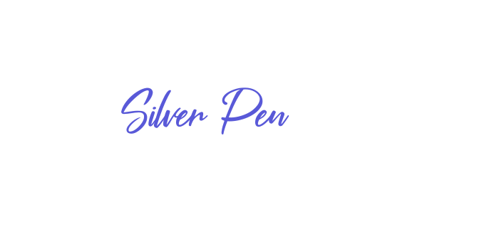 Silver Pen Font Download