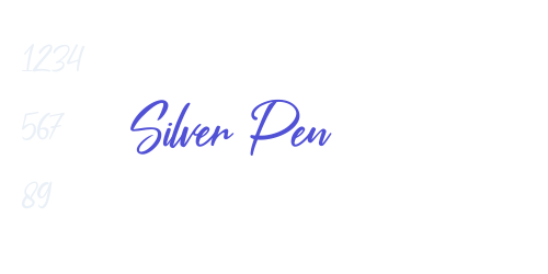 Silver Pen-font-download
