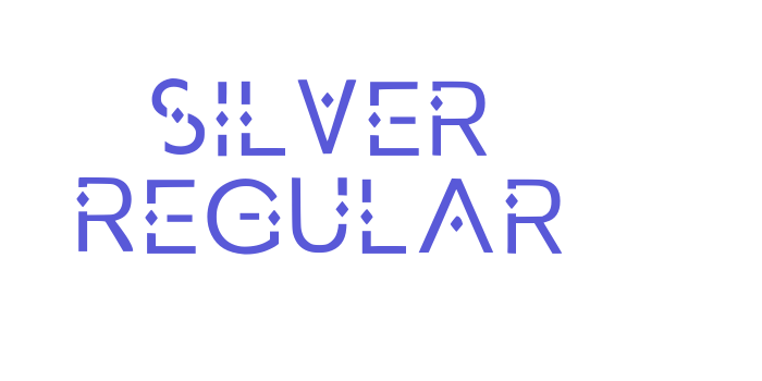 Silver Regular Font