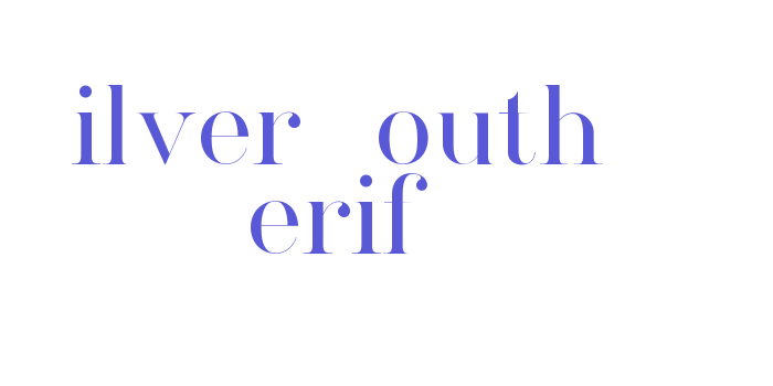 Silver South Serif Font Download