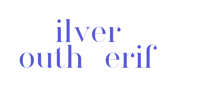 Silver South Serif Font