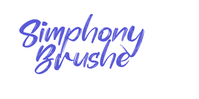 Simphony Brushe Font