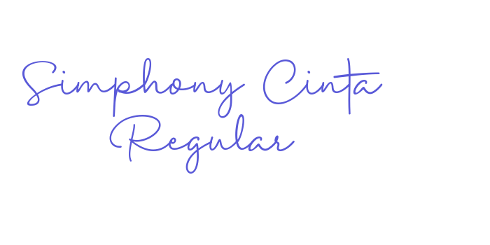 Simphony Cinta Regular Font Download