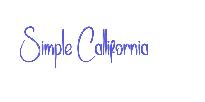 Simple Callifornia Font Download