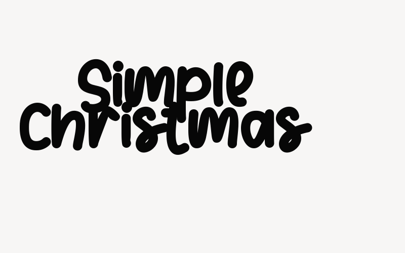 Simple Christmas Font