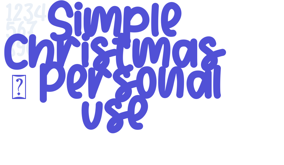 Simple Christmas – Personal use-font-download