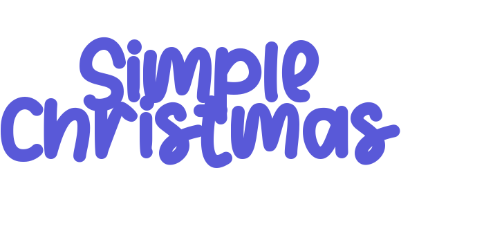 Simple Christmas Font Download