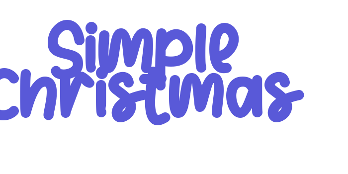 Simple Christmas Font