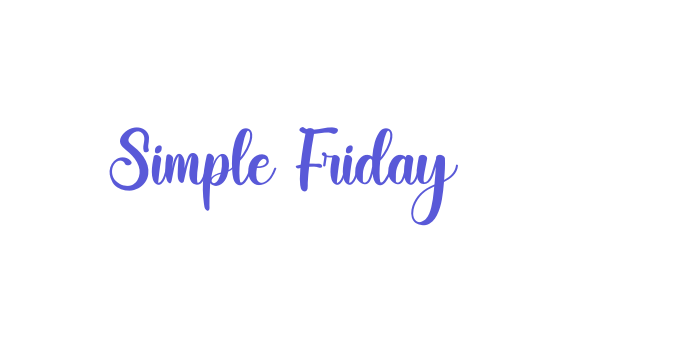 Simple Friday Font Download