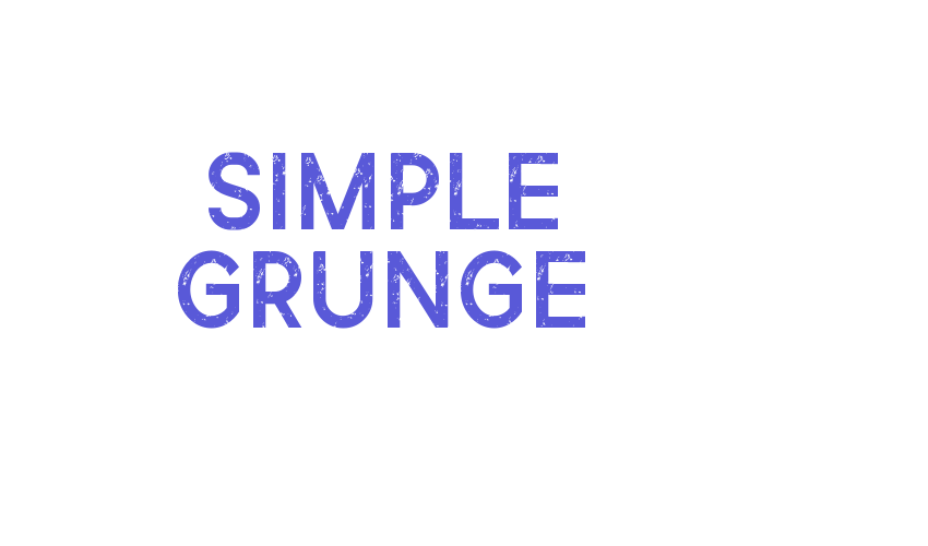 Simple Grunge Font Download